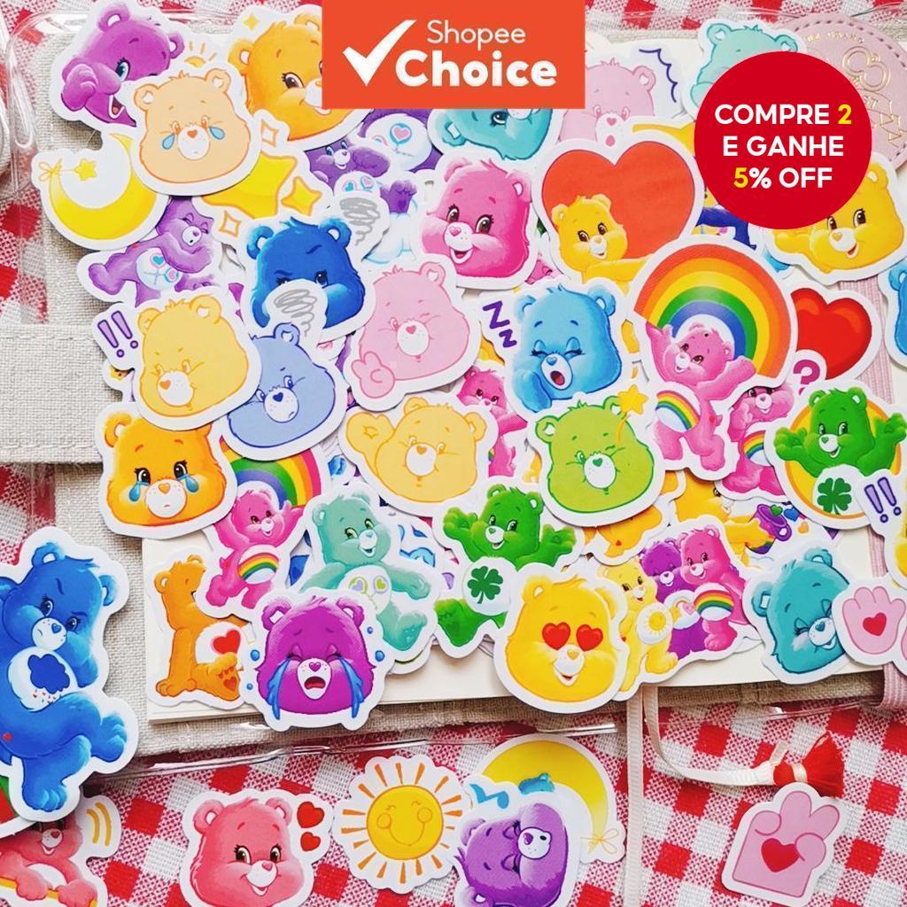 100 Pçs Bonito Doces Arco-Íris Urso Adesivos Diy Computador Washi Scrapbooking Estudante Papelaria Artes Artesanato