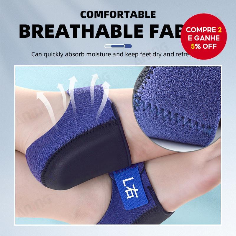 Meia Absorvente De Choque Do Gel Protetor Calcanhar Silicone Velcro Verão Para Mergulho E Esportes