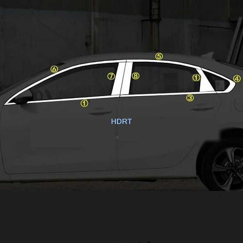 Para Kia K3 Cerato Forte 2019 2020 Acessórios Janela Do Carro Guarnição Capa Cromo Estilo Placa Exterior-Peças De Decora