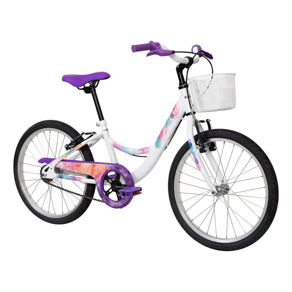 Bicicleta Infantil Caloi Ceci Aro 20 Com Rodinhas Laterais e Cestinha Branca