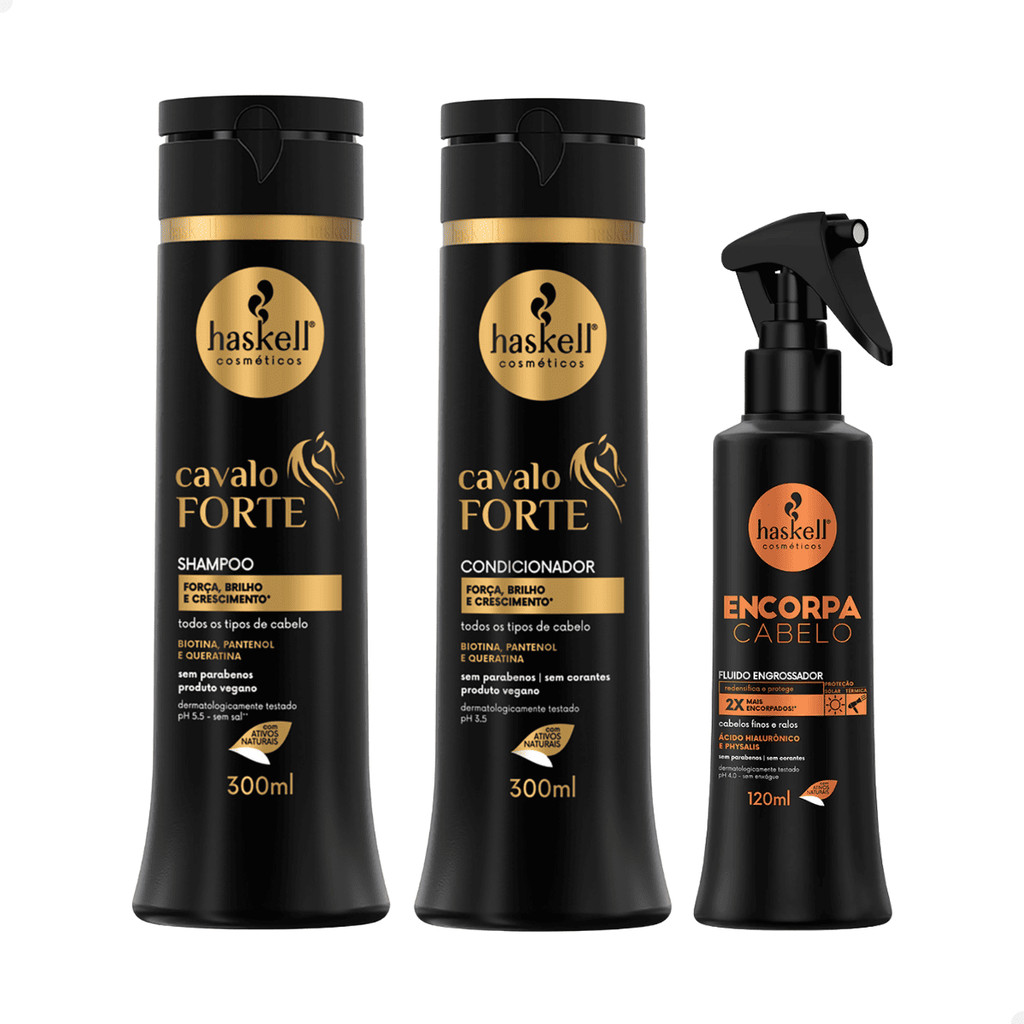 Kit Cavalo Forte 300ml + Fluido Encorpa - Haskell