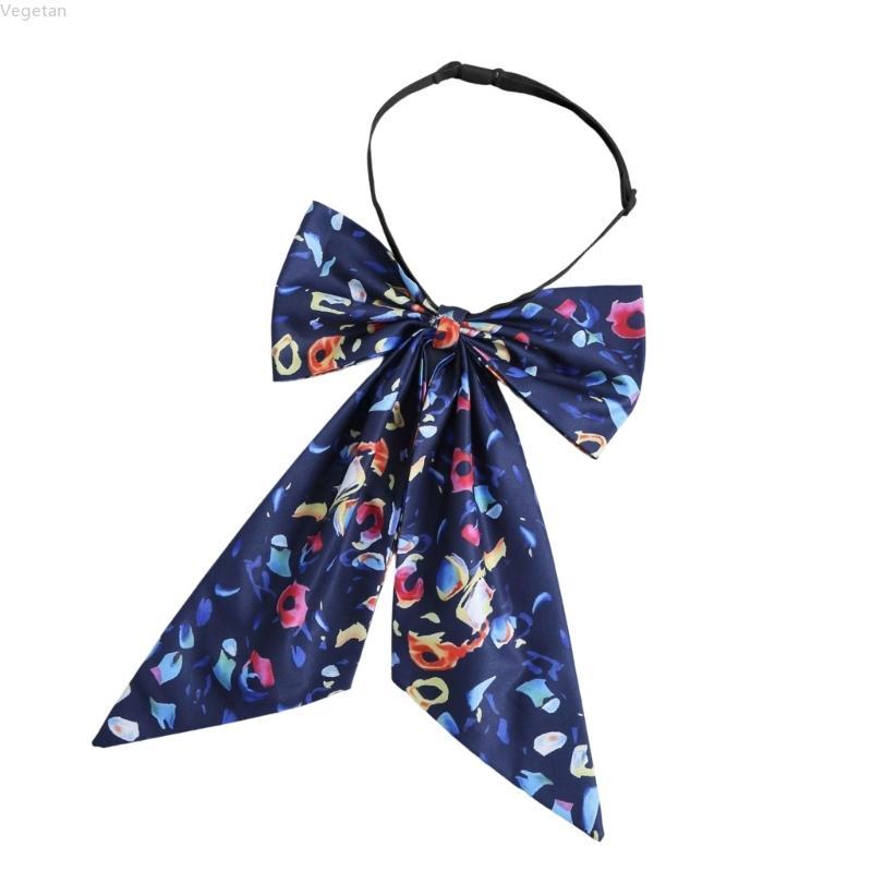 Veg Luxo Gravata Colar Impresso Removível Para Escritório Roupa Feminina Realçador Negócios Casual Evento Bowknot Neckp