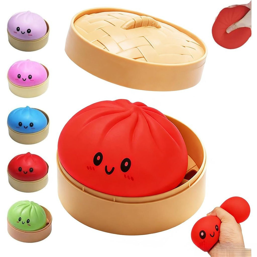 Dowmoo Bun Brinquedo Mole Lento Subindo Macio Squeeze Alívio Estresse Brinquedos Fidget Simulação Modelo De Comida Senso