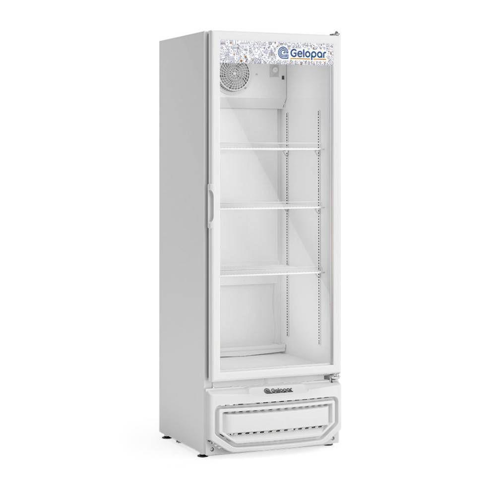 Refrigerador Expositor Vertical Gelopar 410L 1 Porta Vidro Branco 220V GPTU-40 EL BR (81168.04.6)