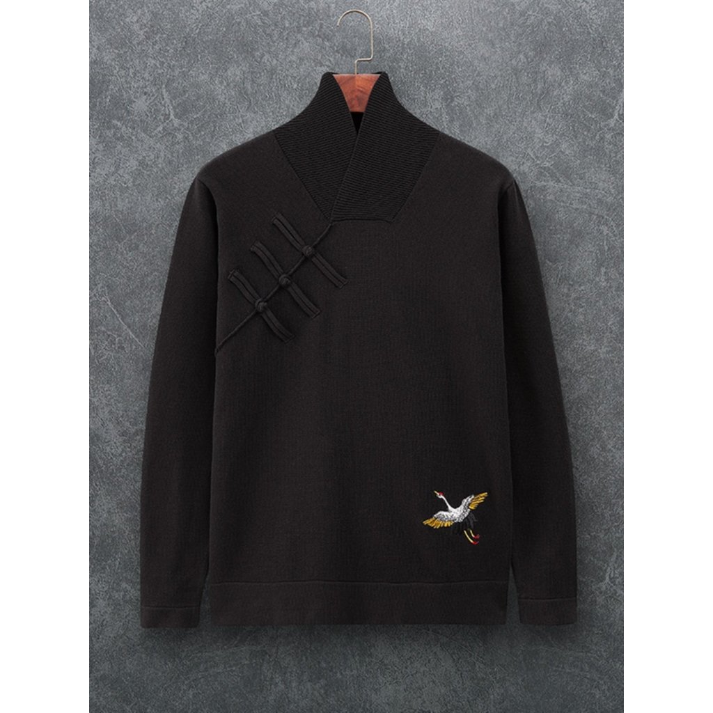 Inverno melhorado Hanfu camisola masculina estilo chinês roupas Zen Tang terno fivela masculino chinês padrinhos roupas