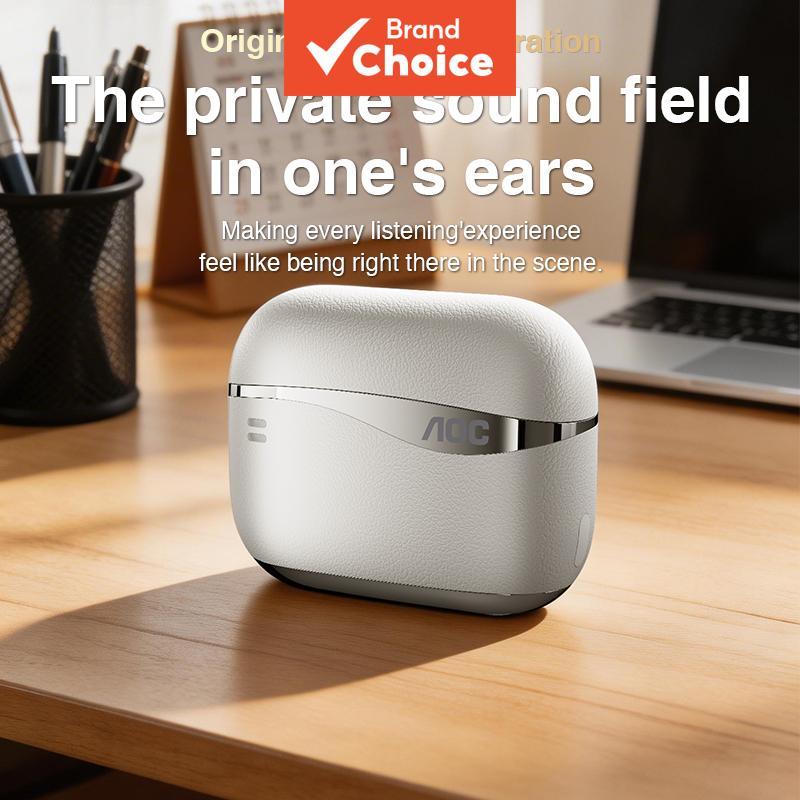 AOC Fones de Ouvido Bluetooth Portáteis  Áudio Panorâmico  Som Original  Perfeitos para Música e Jogos