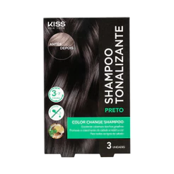 Shampoo Tonalizante Color Change Preto - Kiss New York
