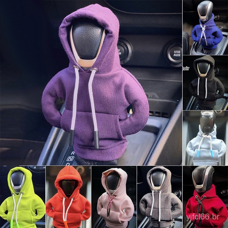 Protetor de alavanca de câmbio para carro, mini capa, usada para decoração interior, design criativo em formato de jaque