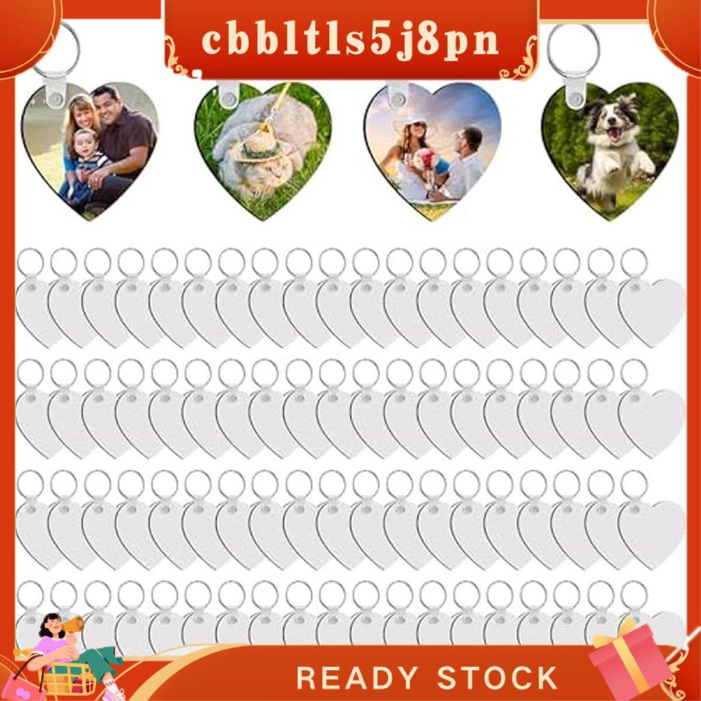 Conjunto De Chaveiros De Sublimação Com Design De Coração cbbltls5j8pn : 240 Unidades Em Branco 160 Anéis E Clipes Para