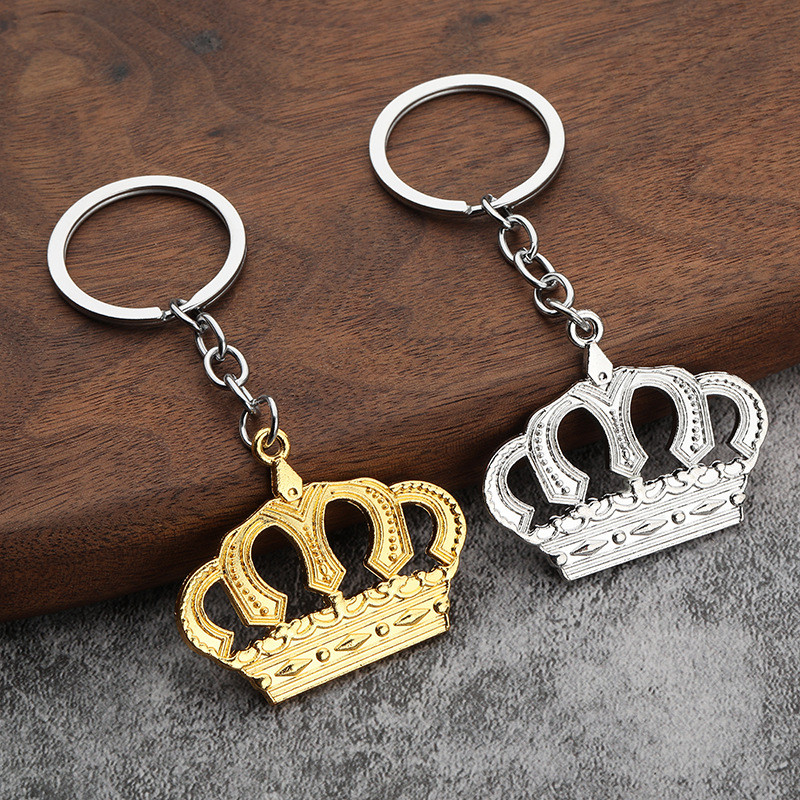 Chaveiro Coroa Metal Casal Feminino Mochila Carteira Carro Presente Romântico Fofo Estiloso