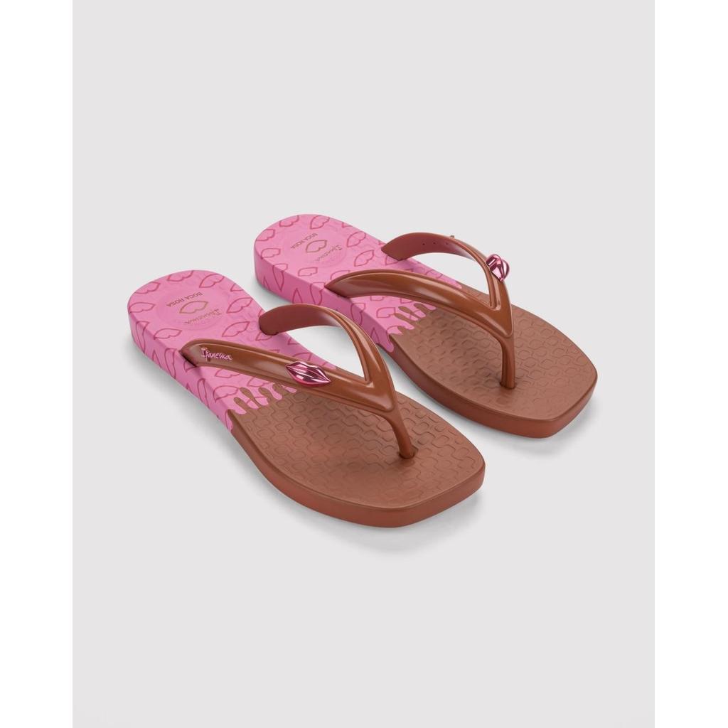 Chinelo Feminino Ipanema Print Boca Rosa