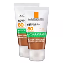 Kit 2 Protetor Solar Anthelios Airlicium+ FPS80 Antioleosidade Cor 5.0 40g