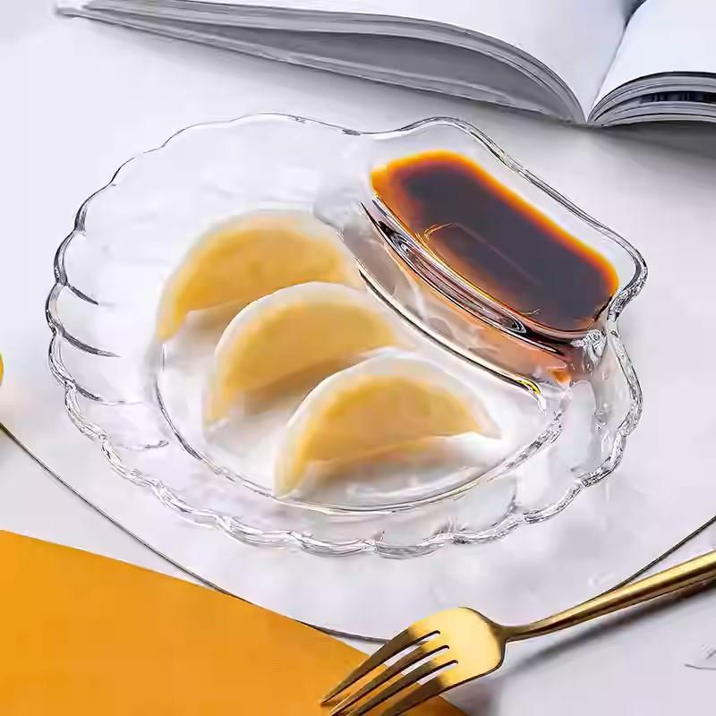 Prato multifuncional para bolinhos, prato com vinagre, bolinho, prato de frutas de alto valor, prato de café da manhã, p