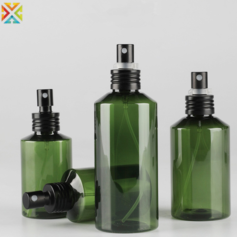 50ml-200ml Garrafa De Spray De Plástico Verde Recarregável Vazio Viagem Perfume Pulverizador De Água