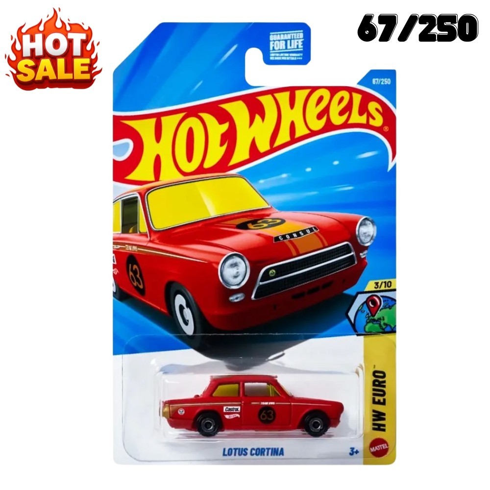 Lotus Cortina Hot Wheels 1:64 Colecionável