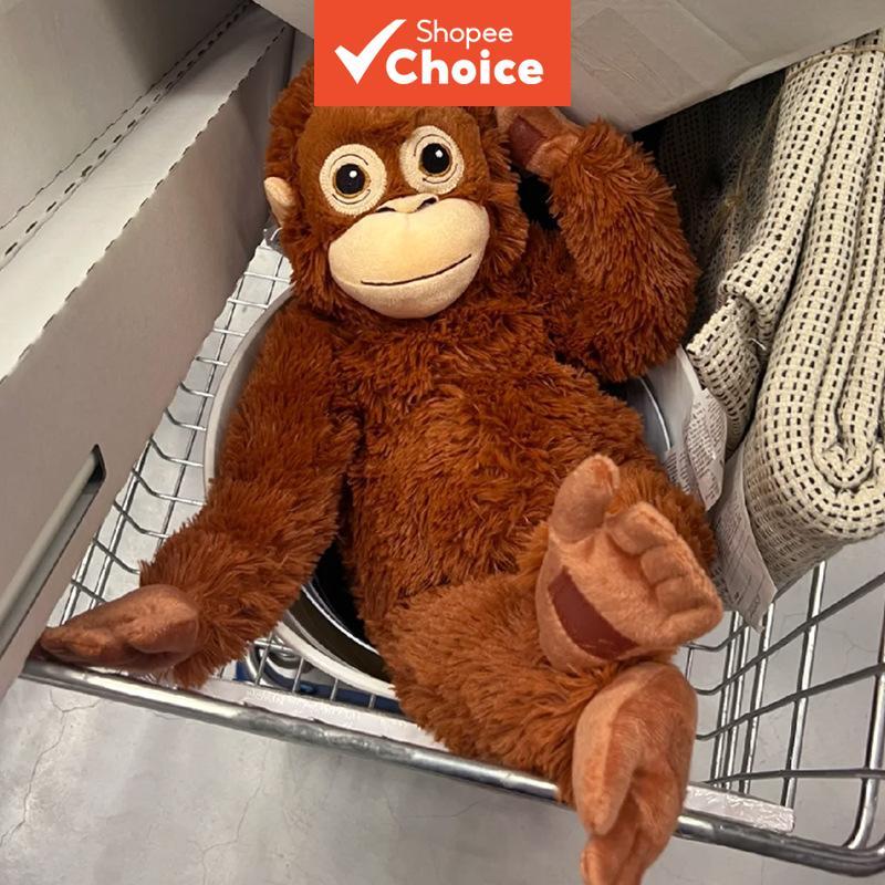 Brinquedo de pelúcia de gorila fofo, macaco de braços longos