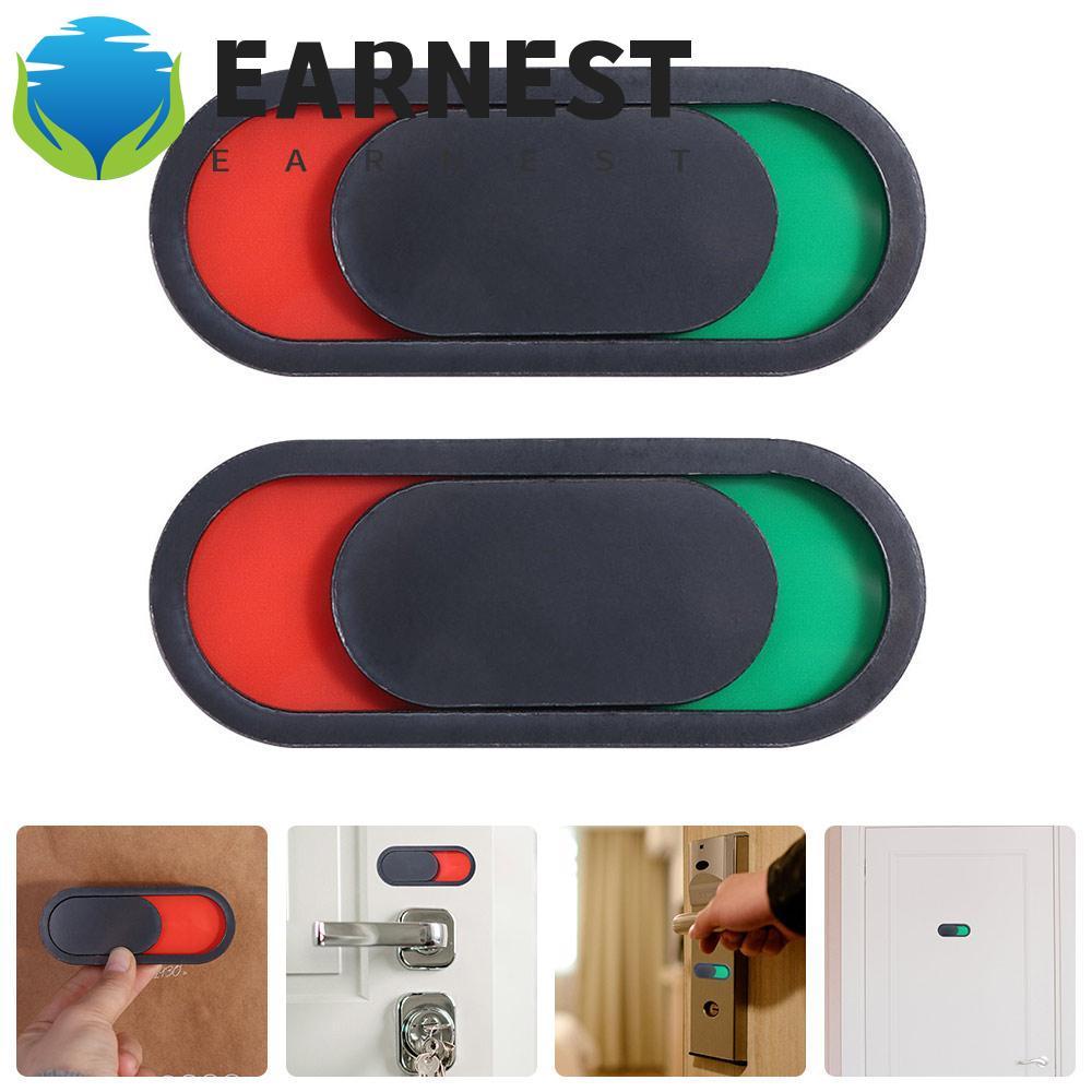EARNEST Não Perturbe Sinal , Placa Deslizante Aberta De 10 * 4cm Para Porta De Vaso Sanitário , Acrílica