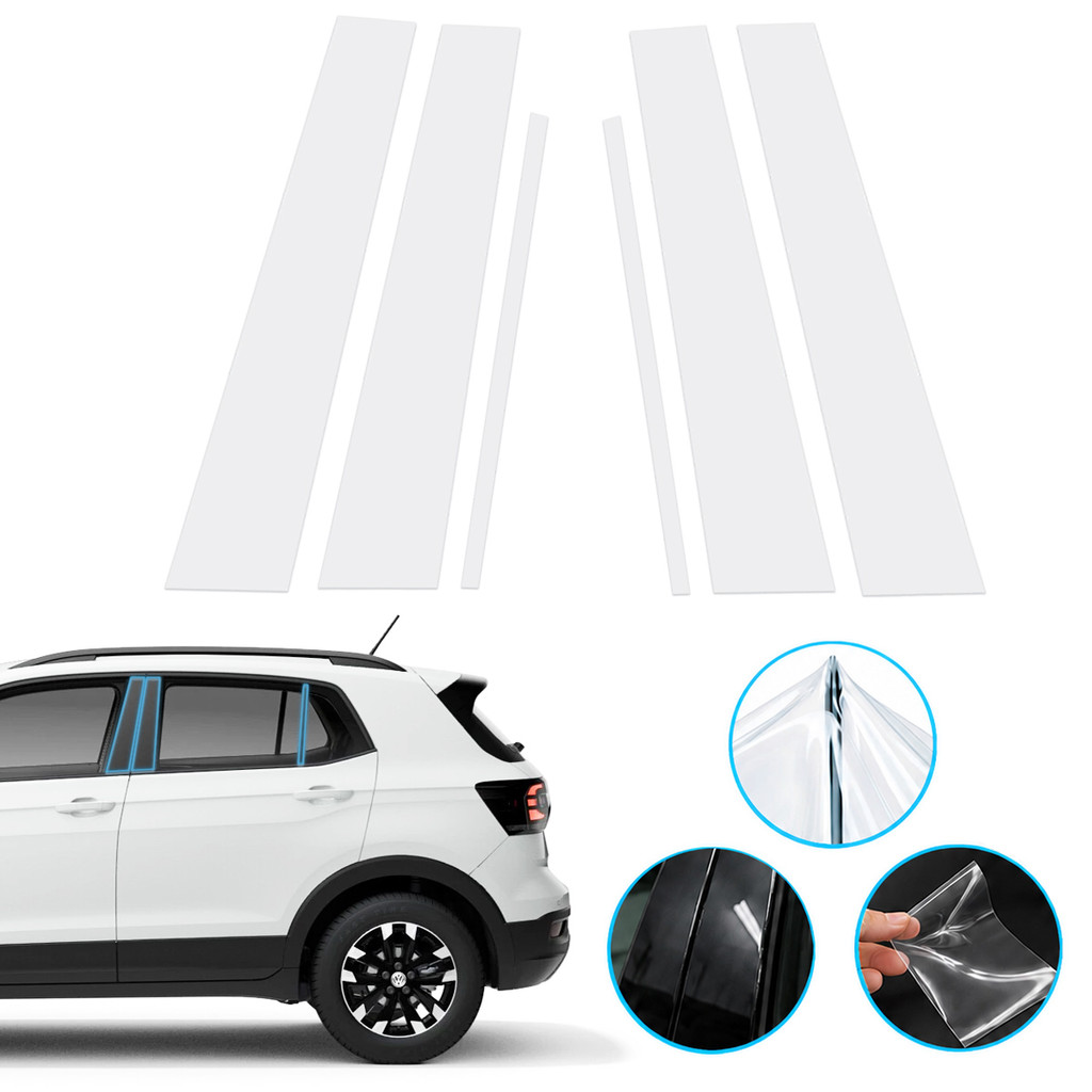 Kit Adesivos PPF Película Protetora Coluna Para Vw T-Cross