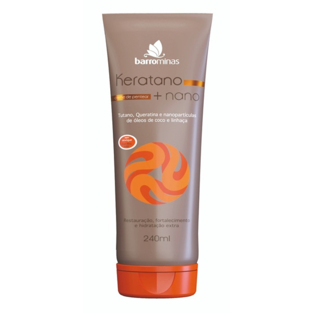 Creme Para Pentear Keratano+Nano 240ml Barrominas