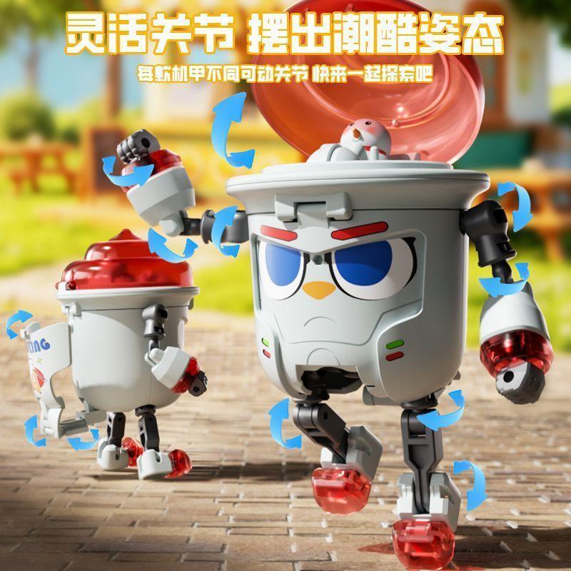 Novo produto de Kesi legal transformando robô brinquedo sanduíche guerreiro transformando robô menino presente de feriad