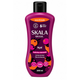Loção Hidratante Skala Brasil Açaí 200ml Deo-Hidratante 72h