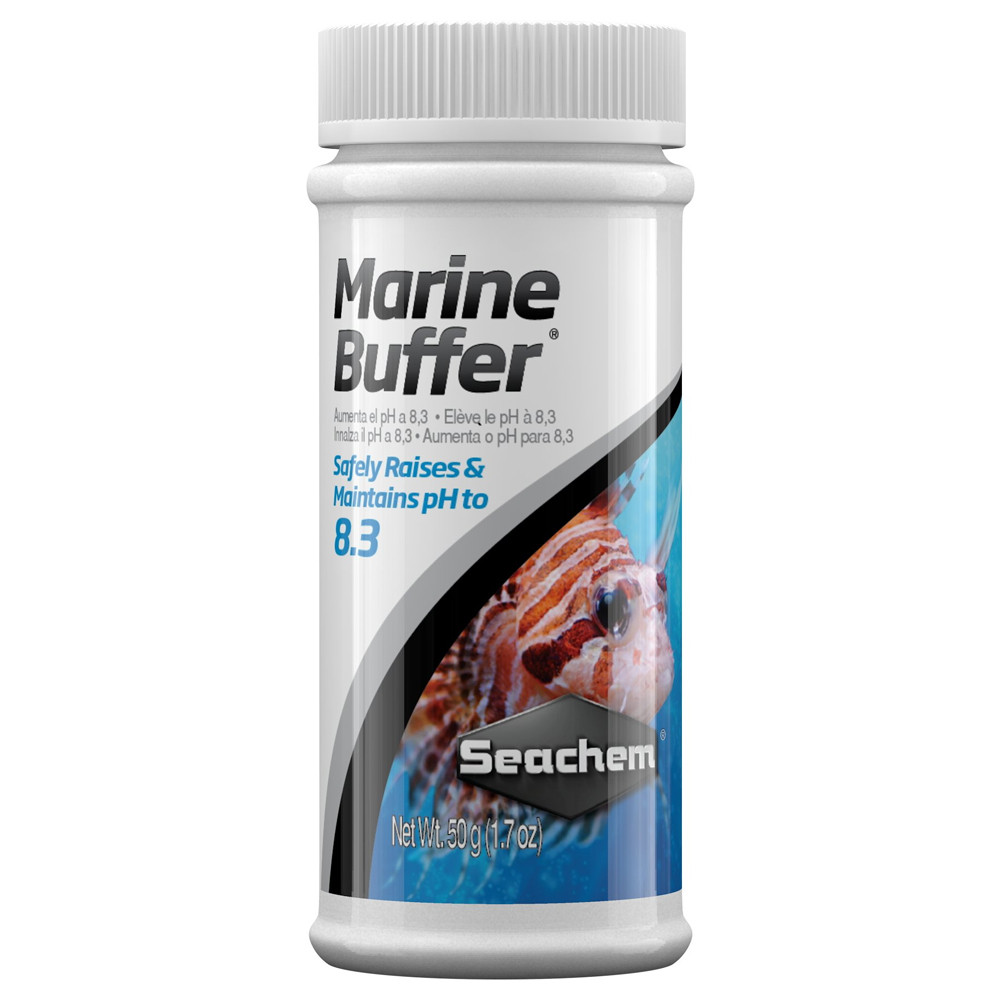 Seachem Tamponador Marine Buffer 50g Eleva PH Aquario Marinho
