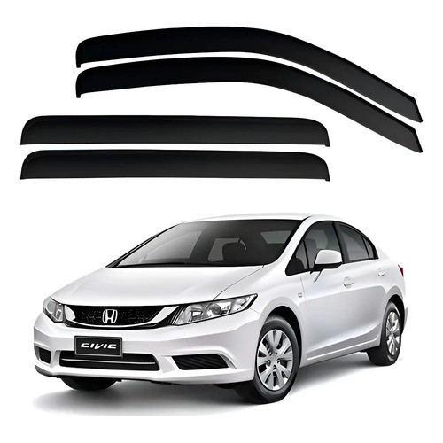 Calha De Chuva Defletor Civic 2012 A 2016