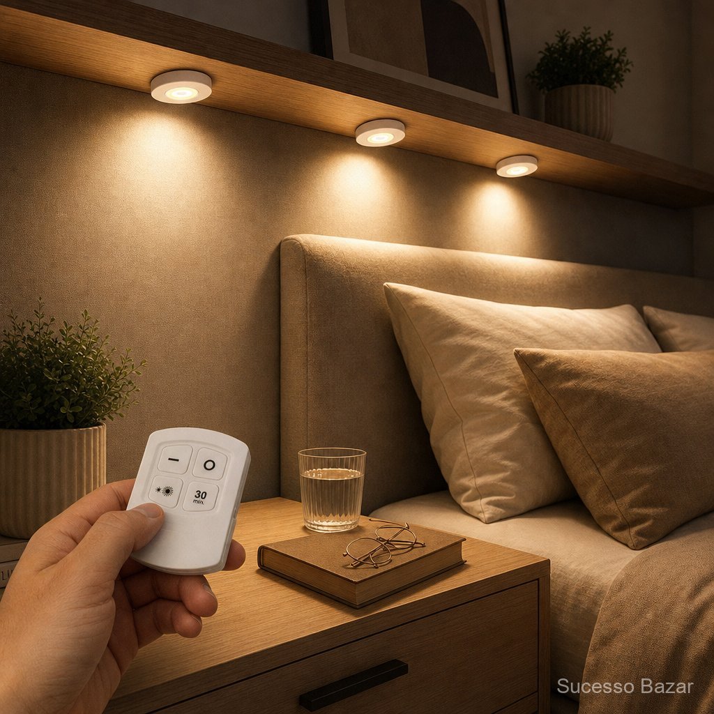 4 Pcs Lâmpada Luz Noturna Com Sensor LED COB Carregamento Bateria Com Controle Remoto
