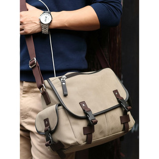 Bolsa de ombro masculina moda Casual saco do mensageiro lona saco do mensageiro estudante saco de escola mochila masculi