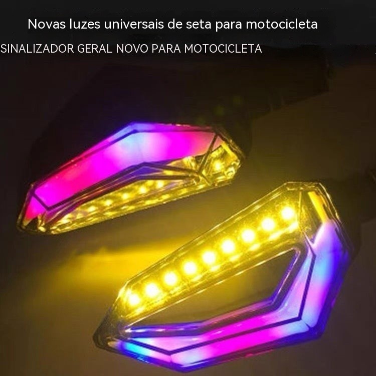 Luzes de sinalização modifiadas para motocicletas, luzes sequenciais de LED, luzes de sinalização modifiadas para veícul