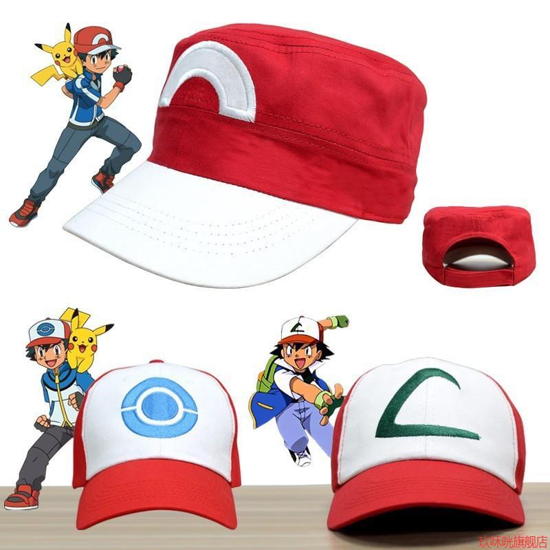 Chapéu de sol Pokémon masculino feminino Pokémon boné de beisebol desenho animado Xiaozhi mesmo estilo chapéu boné ponti