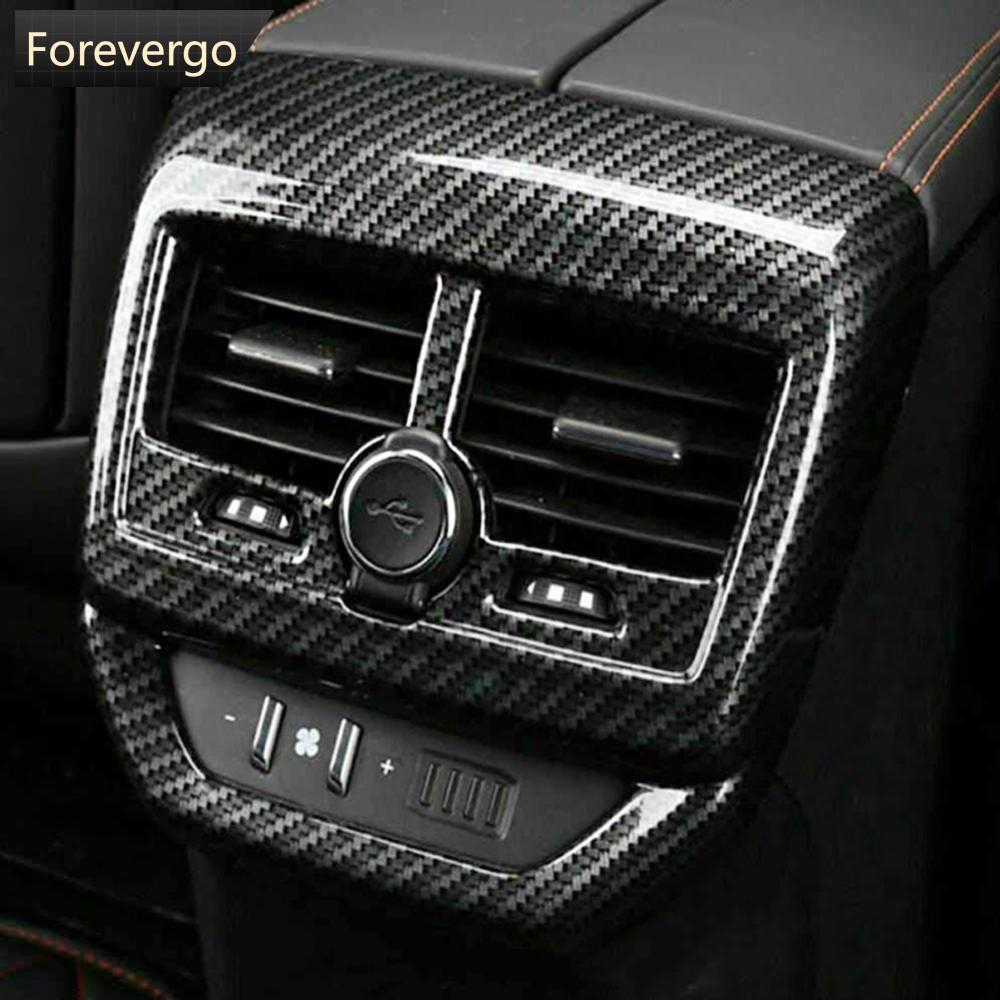 FOREVERGO Capa De Ar Condicionado Para Carro , Guarnição Peugeot 3008 5008 GT , Traseira Atrás Da Caixa De Apoio De Braç