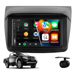 Central Multimídia Carplay Mitsubishi L200 Trito 2008 À 2018