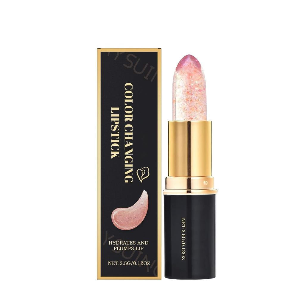 Batom que muda de cor, batom hidratante e volumizador dos lábios, brilho labial hidratante para mulheres, hidrata e suav