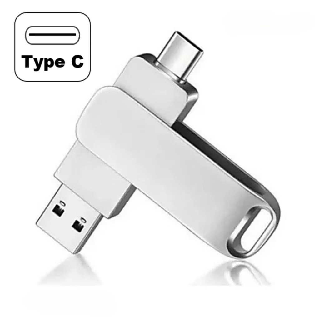 Pen Drive 2TB Dual Drive USB Tipo C e USB 3.0 OTG Para Celular Notebook PC