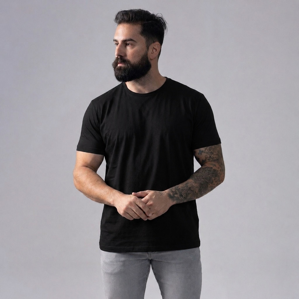 Camiseta Colcci em Algodão Pima Peruano Preta Original