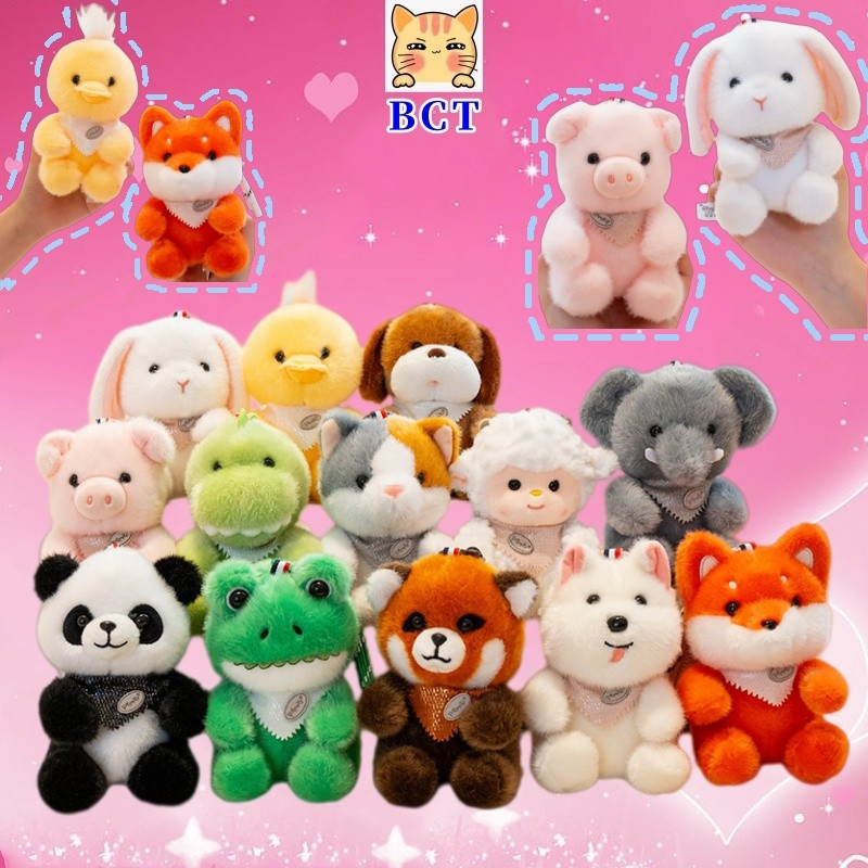 BCT Brinquedo de Pelúcia de Animais de Desenho Animado Fofo, Pato Engraçado, Cachorrinho, Gatinho, Cordeiro, Boneca SM5Y