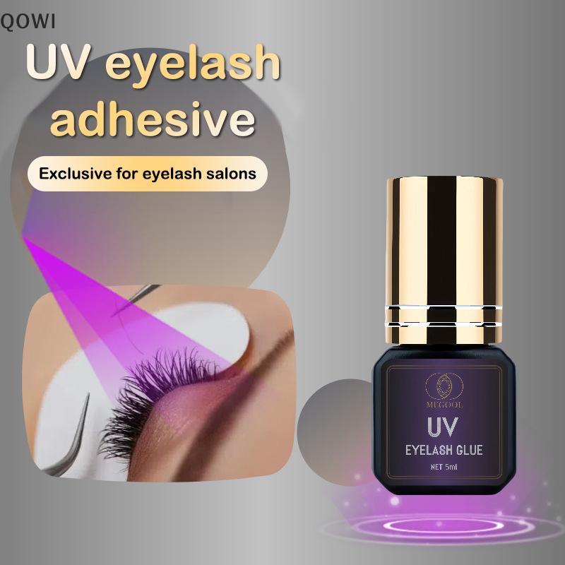 qo 5ml Cola UV Adesivo Para Extensões De Cílios 1S Secagem Rápida Forte De Extensão Postiços De Longa Duração br