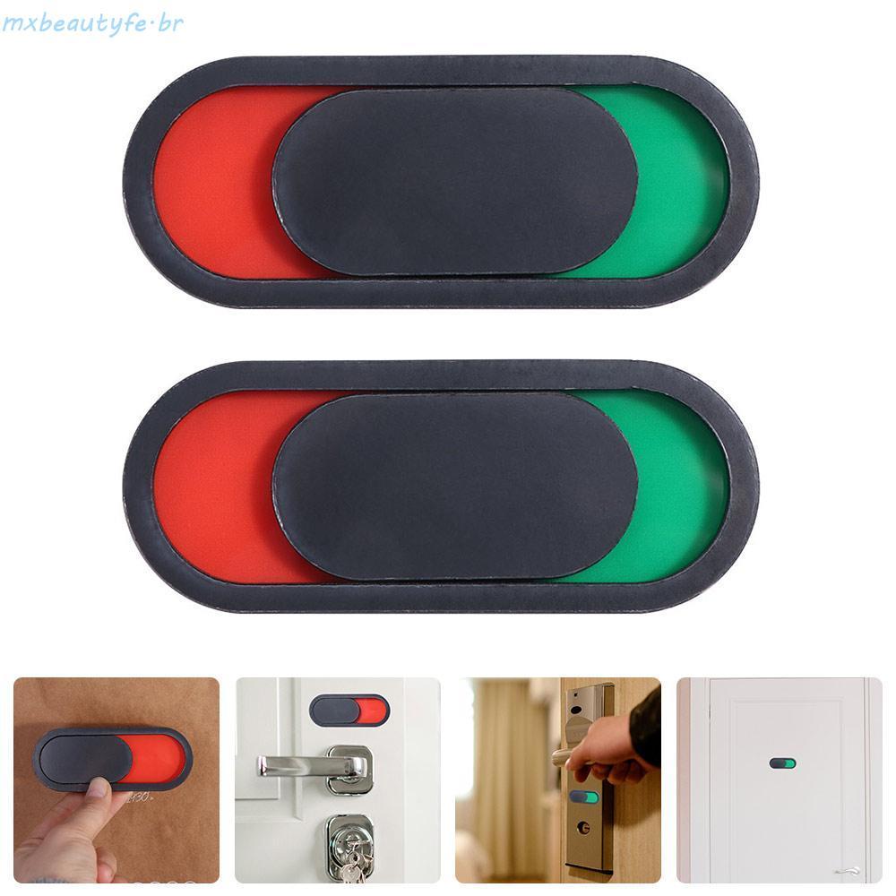 MXBEAUTYFE Placa De Não Perturbe , Deslizante Aberta De 10 * 4 Cm Para Porta De Vaso Sanitário , Acrílica