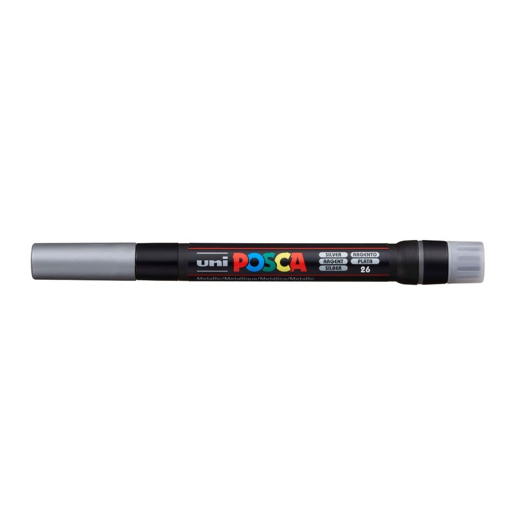 Caneta Posca Brush PCF-350 Prata uni-ball · foto 2