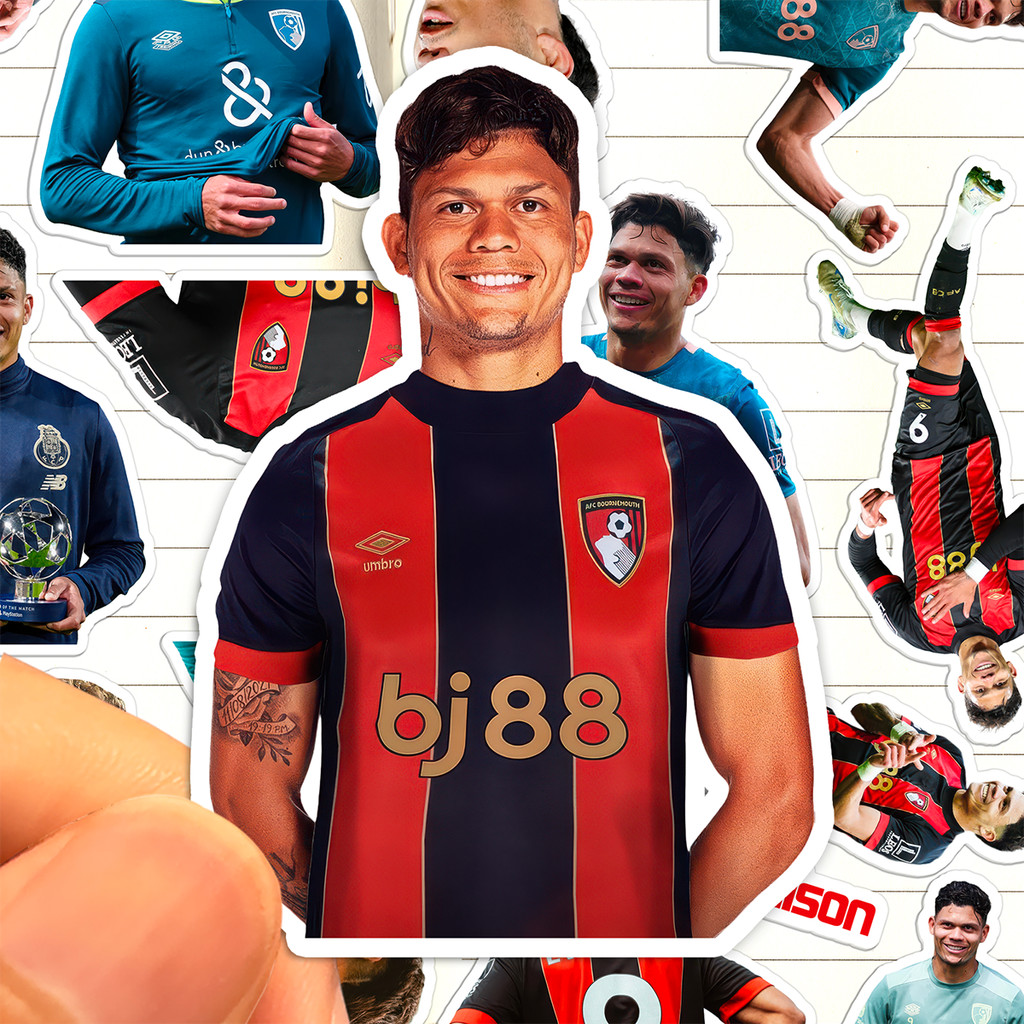 Adesivo Evanilson HD à prova d'água Bournemouth Jogador de futebol Evanilson Coleção Pintura adesiva