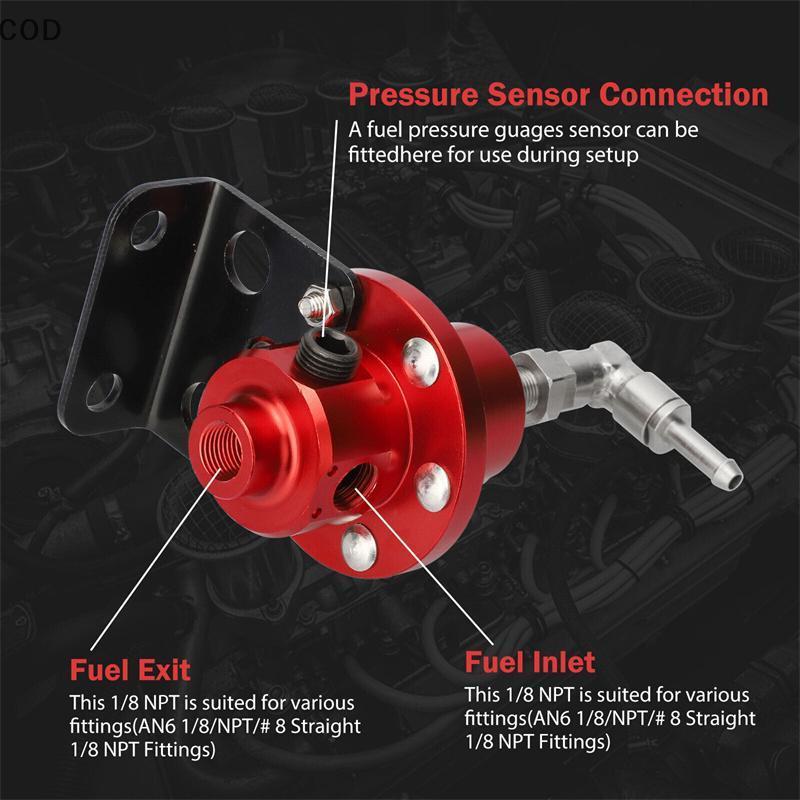 [lxfa] Regulador De Pressão De Combustível Ajustável Acessórios Para Carro Remontagem De Veículos Supercharger De Alumín