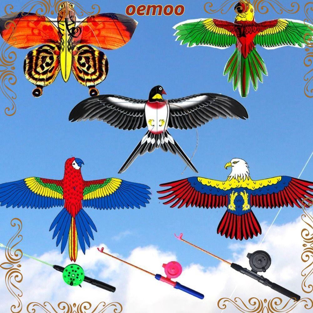 OEMOOEN Pipas De Águia Grandes , Pipa De Plástico De Desenho Animado Infantil , Brinquedo DIY 20/35 Cm Pássaros Voadores