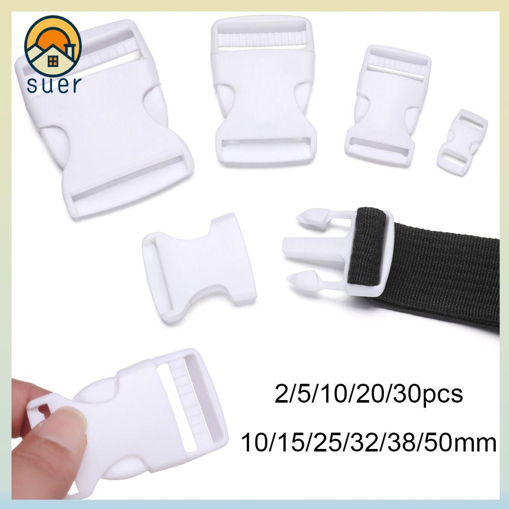 SUEBR 2/5/10/20/30pcs Fivelas De Liberação Lateral De Alta Qualidade Ajustável Bolsa Alça Webbing Paracord Pulseira Bloq
