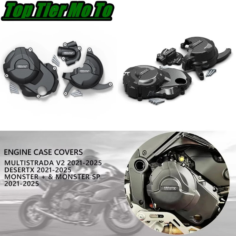 Capa De Proteção Para Motor Modificado De Motocicleta , Adequada DUCATI Multistrada V2 DesertX Monster SP 2021 2022 2023