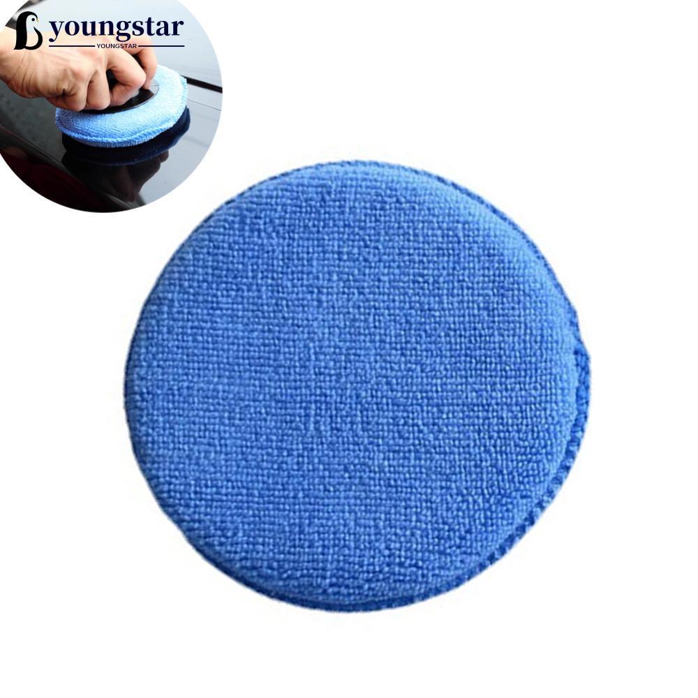 YOUNGSTAR 5 " Esponjas De Polimento De Cera De Carro Detalhando Almofadas Aplicadoras Bolso Redondo Espuma De Microfibra