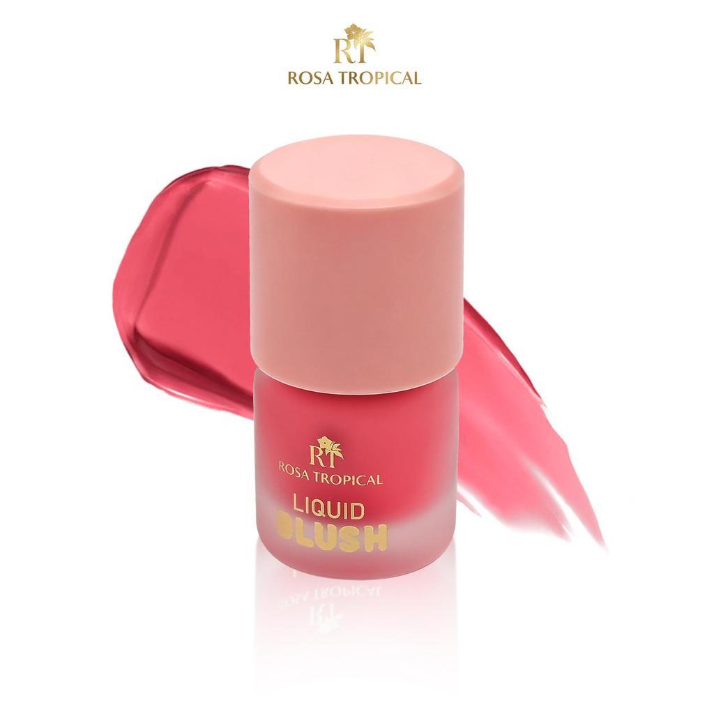 Blush Líquido Rosa Tropical Efeito Natural Longa Duração