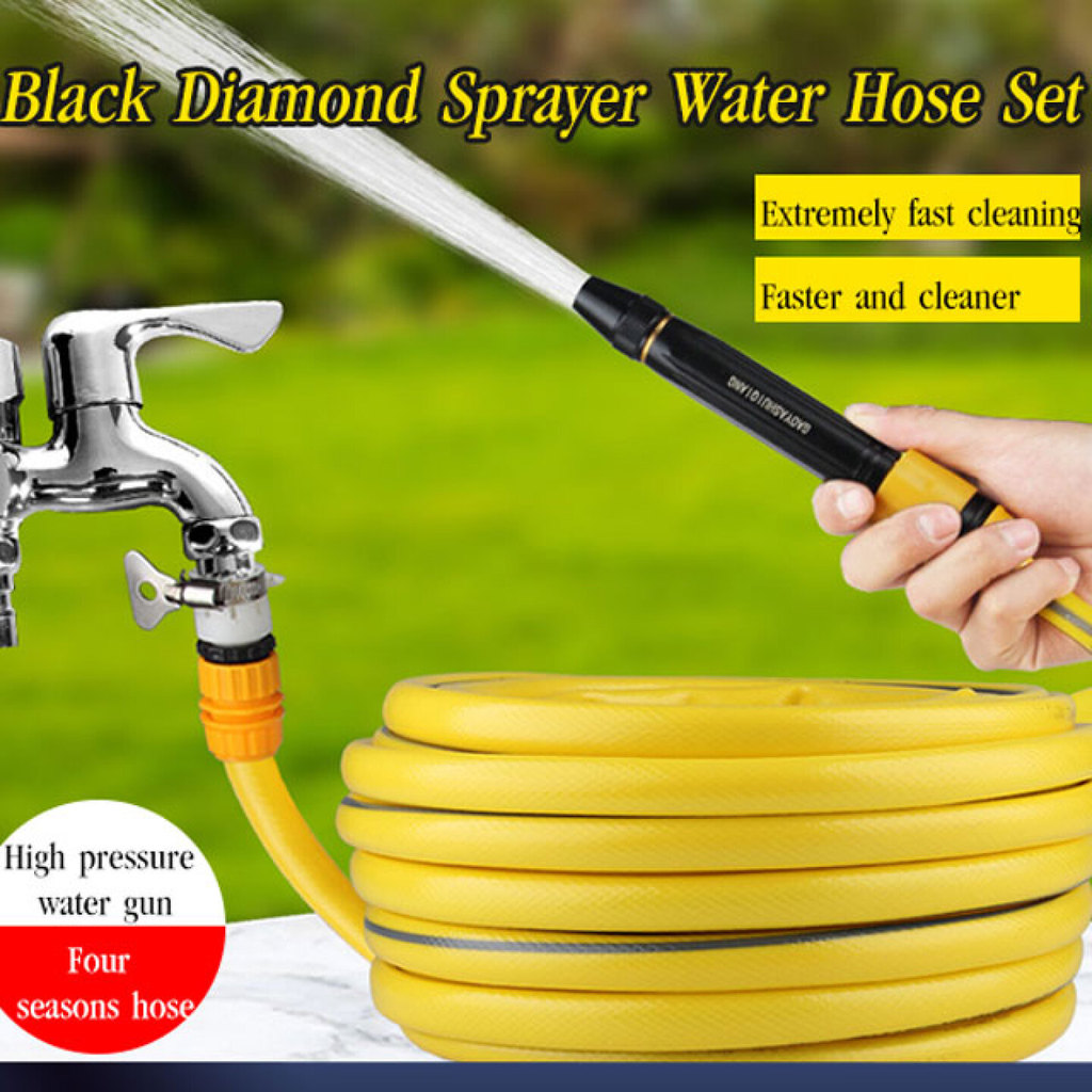 [Conexão Segura] Car Wash Spray Set with Heavy Duty Hose Connector/Mangueira/Kit para Limpeza de Carros