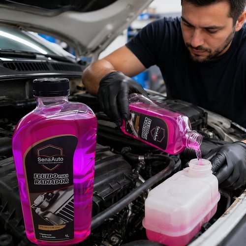 Fluido Radiador Anticorrosivo Organico Protecao Antioxidante Carro Refrigerante 1 Litro