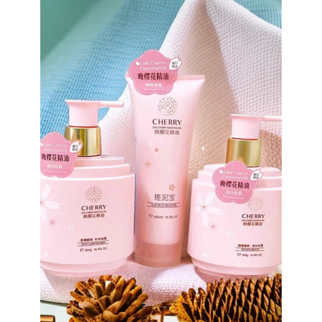 Yishui Makeup Source Night Cherry Blossom Óleo Essencial Esfregando o Corpo Lama Tesouro Loção Corporal Fragrância Loção